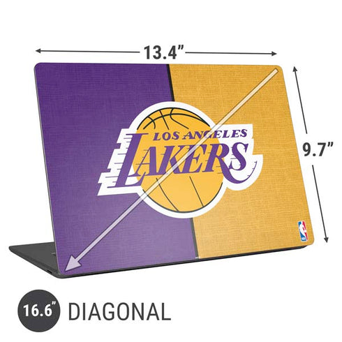 NBA Los Angeles Lakers Canvas Universal Laptop 16.6in (13.4 x 9.7in) Skin